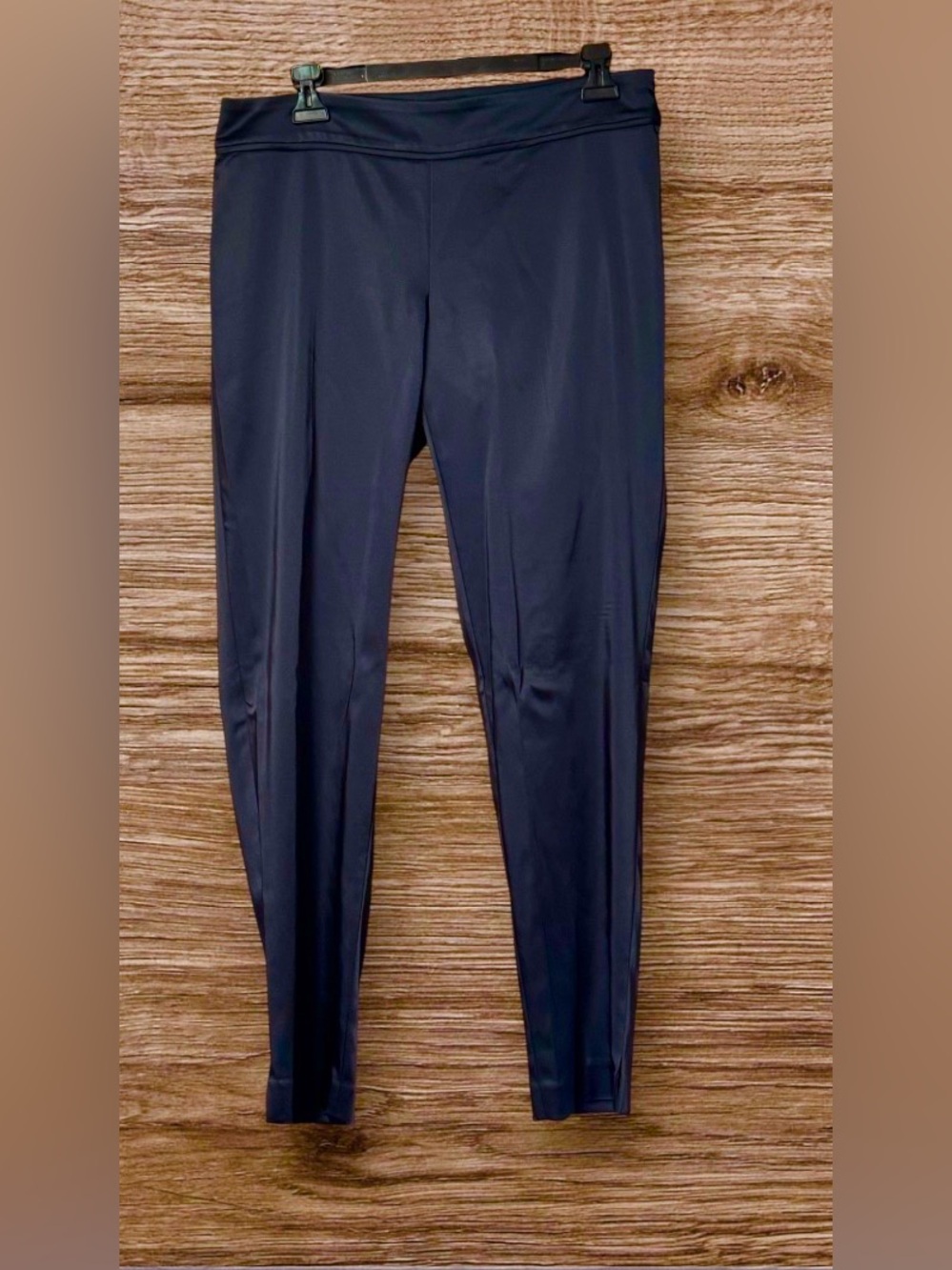 NWOT Cropped Satin Dress Pants SZ 8 Navy